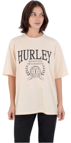 2026 Hurley Womens Global Oversized Tee WTSEU00025 - Beige